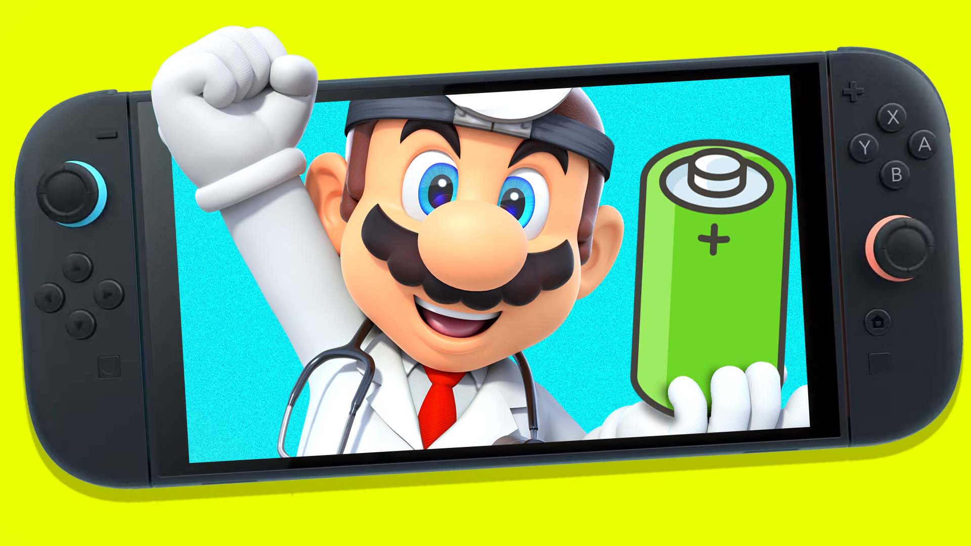 Mario pumps his fist in the air.