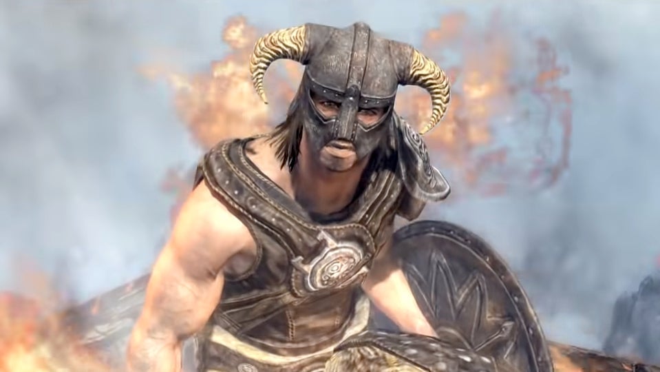 A dragonborn warrior prepares for a sequel.