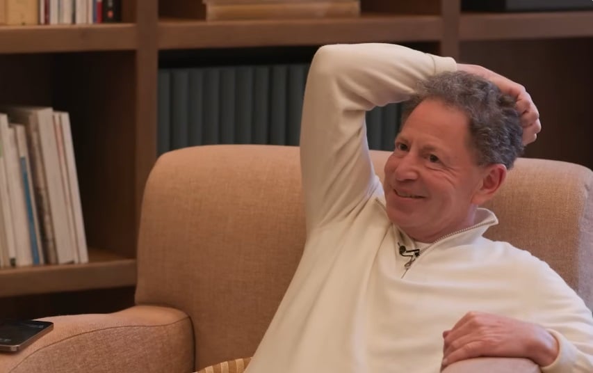 Bobby Kotick appears on a podcast in 2025.